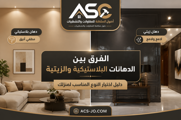 الفرق بين الدهانات البلاستيكية والزيتية
