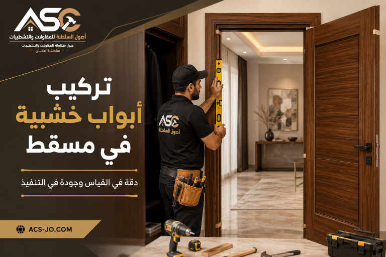 تركيب أبواب خشبية في مسقط