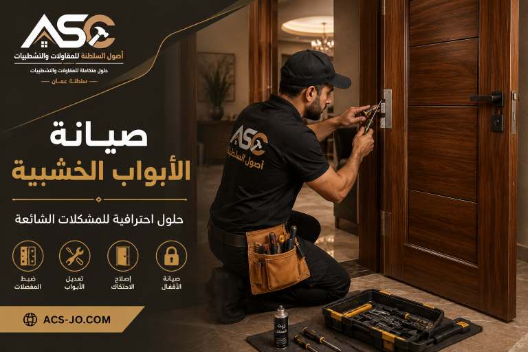 تركيب أبواب خشبية في مسقط