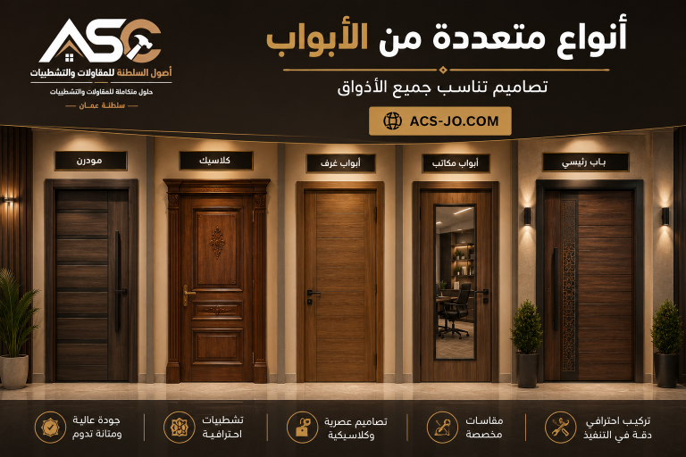 تركيب أبواب خشبية في مسقط