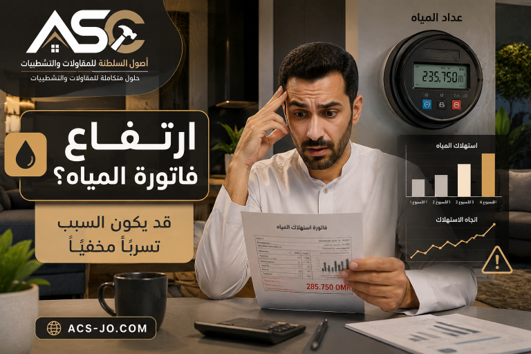كشف تسربات المياه في مسقط
