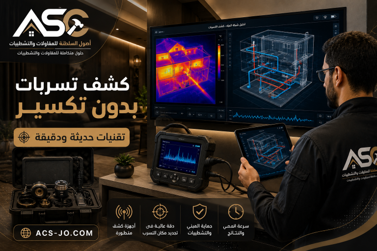كشف تسربات المياه في مسقط