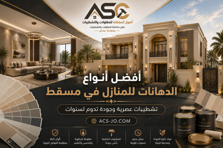 أفضل أنواع الدهانات للمنازل في مسقط